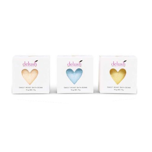 Delush CBD Sweet Heart Bath Bomb